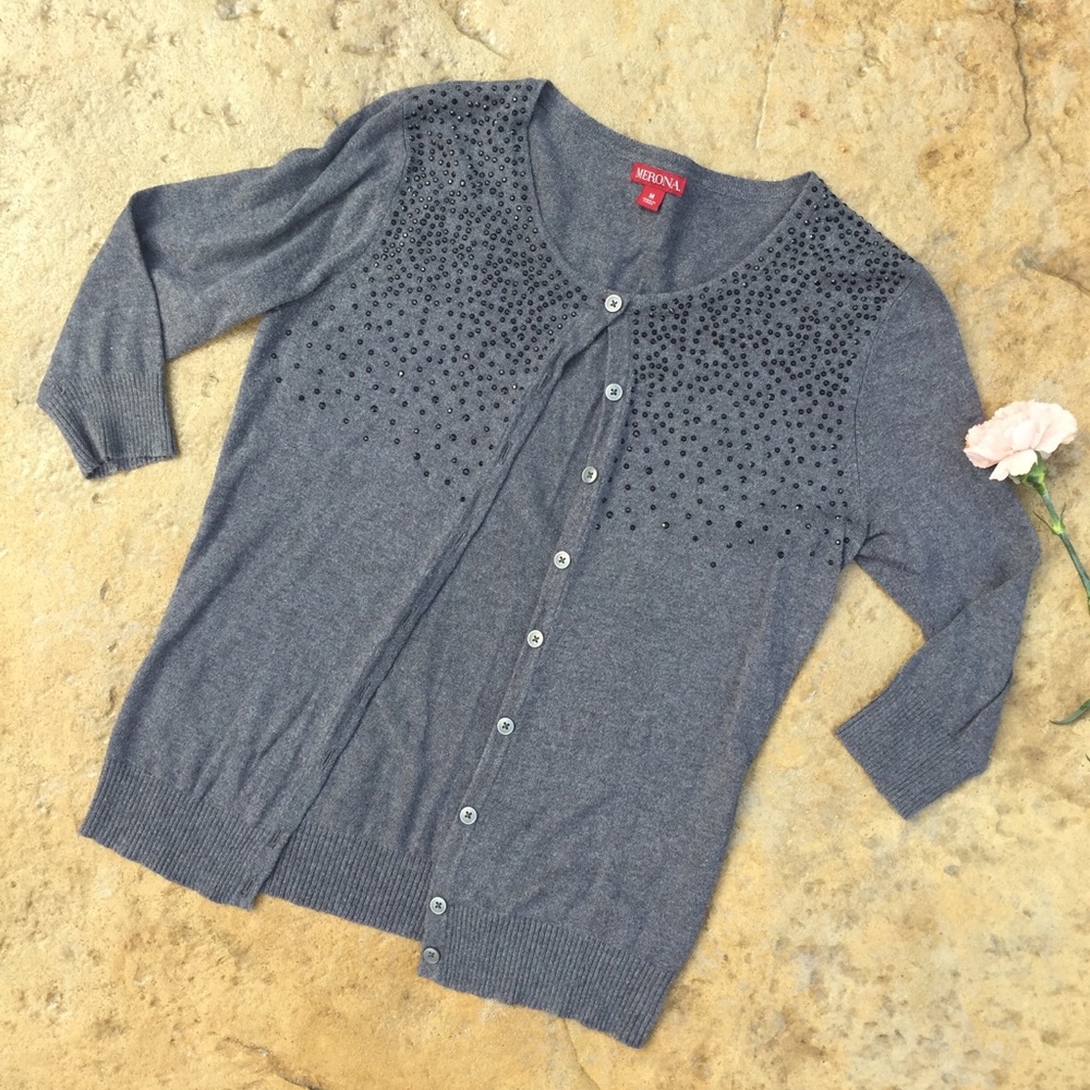 Rhinestone Merona Cardigan